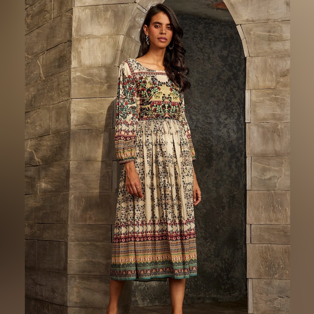 Bhanuni by Jyoti for Anthropologie Far Fields maxi dress EUC